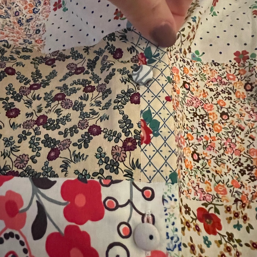 Hunter Bell Patchwork Blouse. Size Small - image 3